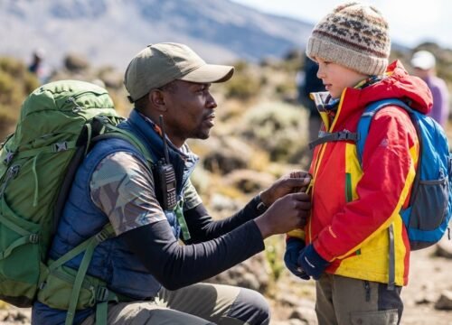 Young people on Kilimanjaro