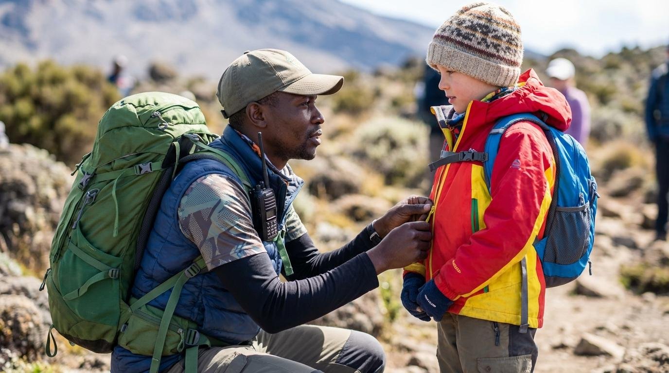 Young people on Kilimanjaro